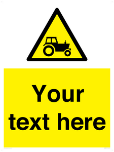 Custom warning farm machinery